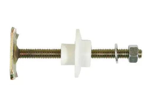 Lot De 16 Chevilles à Manche Saillant Type Verrou – M6 X M8 X 85mm, Acier Jaune Zingué, Onestopdiy